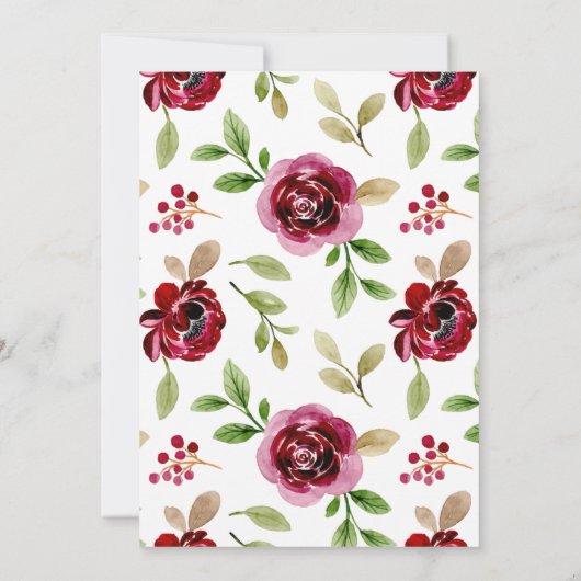 Moederdag Tea Party Invitation Kaart (Achterkant)