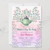 Moederdag Tea Party Kaart (Voorkant)