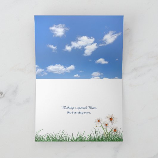 Moederdag teenslippers op clotheline kaart (Binnen)