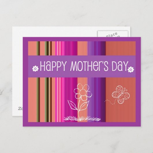 Moederdag-tekeningen Briefkaart (Voorkant / Achterkant)