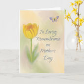 Moederdag ter nagedachtenis aan de Waterverf van h Kaart (Gele Bloem)