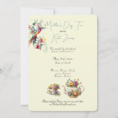 Moederdag Thee Aquarel Theepot en Theekop I Kaart (Voorkant)