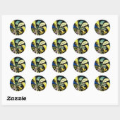 Moederdag Tiffany Zijden Ronde Sticker (Vel)