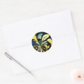 Moederdag Tiffany Zijden Ronde Sticker (Envelop)