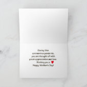 Moederdag tijdens Coronavirus-isolatiepijp Kaart (Binnen)