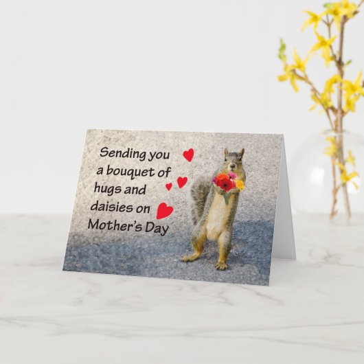 Moederdag tijdens Coronavirus-isolatiepijp Kaart (Gele Bloem)