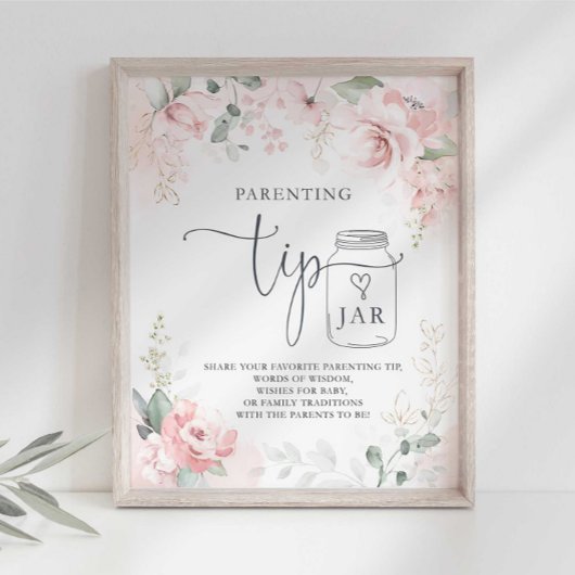 Moederdag tips voor de Mama to Be-feestbord Poster