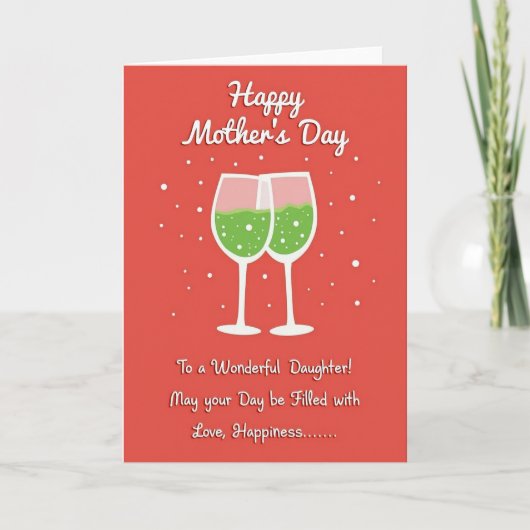 Moederdag Toast Card in Vermilion Kaart (Voorkant)