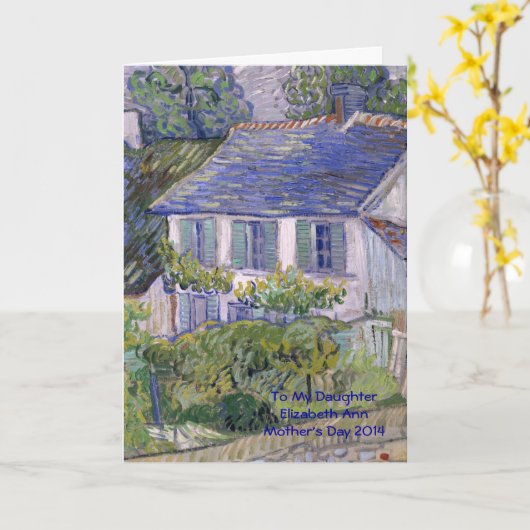 Moederdag tot dochterkaart kaart (Gele Bloem)