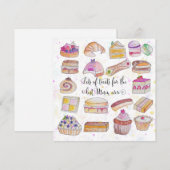 Moederdag traktaties kaart (Voorkant / Achterkant)