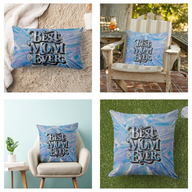 Moederdag Trendy Beste Mam Ooit Kussen (Mother's Day Trendy Best Mom Ever Pillow)