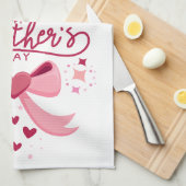 Moederdag trendy ontworpen schort theedoek (Quarter Fold)