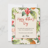 Moederdag Tropische patroonplaat Feestdagenkaart (Voorkant)