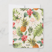 Moederdag Tropische patroonplaat Feestdagenkaart (Achterkant)
