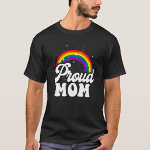 Moederdag Trots Moeder LGBT Gay Lesbisch Regenboog T-shirt