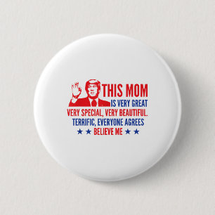 Moederdag Trump: Grappige verkiezingsresultaten 20 Ronde Button 5,7 Cm