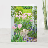 Moederdag tuin feestdagen kaart (Voorkant)