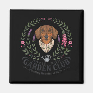 Moederdag tuinclub moeder dachshund doxie magneet