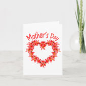 Moederdag - Tulp Hart - Illustratie |  Kaart (Voorkant)