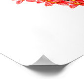 Moederdag - Tulp Hart - Illustratie |  Poster (Hoek)