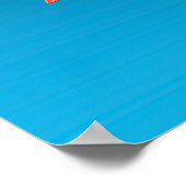 Moederdag - Tulp Hart voor MOEDER - Blauw | Poster (Hoek)