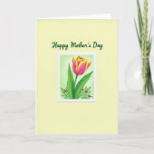 Moederdag Tulp kaart (Voorkant)