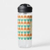 Moederdag Tulpen Bloemen Patroon Aangepaste naam Waterfles (Voorkant)