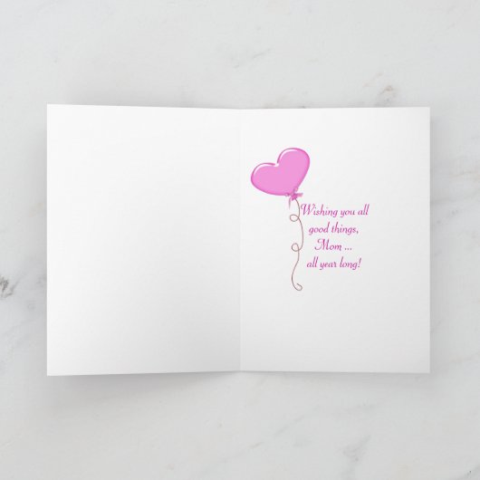 Moederdag Tulpen Kaart (Binnen)