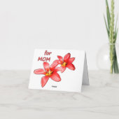 Moederdag - Tulpen Voor Moeder - Illustratie | Bedankkaart (Achterkant)