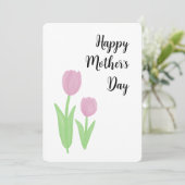 Moederdag Tulpen Wenskaart Kaart (Staand voorkant)