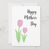 Moederdag Tulpen Wenskaart Kaart (Voorkant)