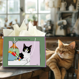 Moederdag Tuxedo Cat Groot Cadeauzakje
