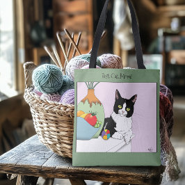 Moederdag Tuxedo Cat Tote Bag