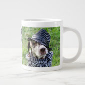 Moederdag..twee foto's van honden & tekst op maat grote koffiekop (Rechts)