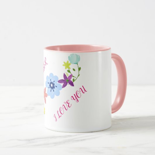 Moederdag twee tooncombo-mok. mok (Voorkant rechts)