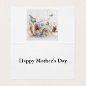 Moederdag Typografie Visitekaartje (Binnenkant ongevouwen)