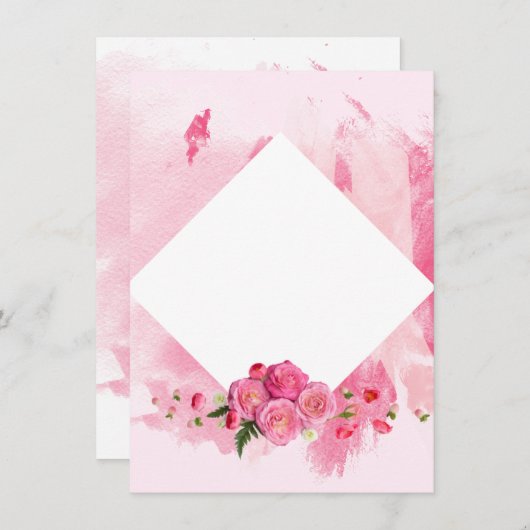 Moederdag Uitnodiging (Voorkant / Achterkant)