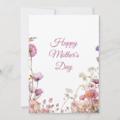Moederdag Uitnodiging, Moederdag Brunch Lunch Kaart (Achterkant)