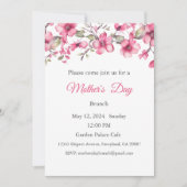 Moederdag Uitnodiging, Moederdag Brunch Lunch Kaart (Voorkant)