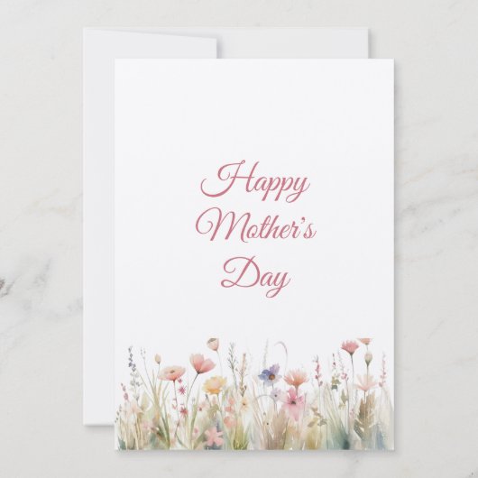 Moederdag Uitnodiging, Moederdag Brunch Lunch Kaart (Achterkant)