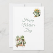 Moederdag Uitnodiging, Moederdag Brunch Lunch Kaart (Achterkant)