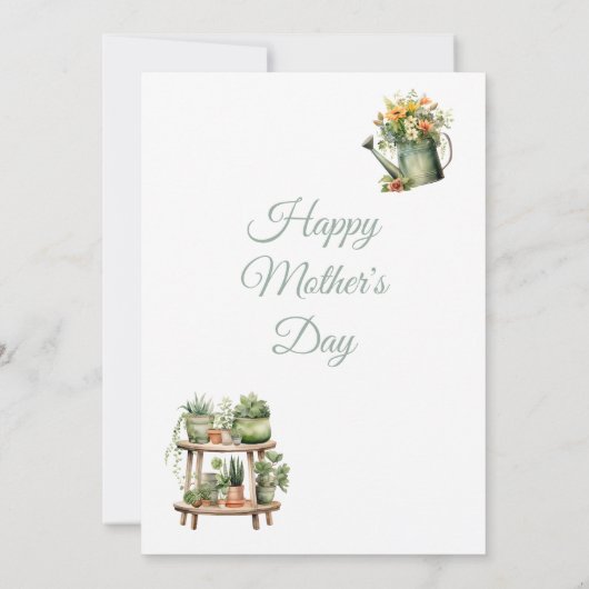 Moederdag Uitnodiging, Moederdag Brunch Lunch Kaart (Achterkant)