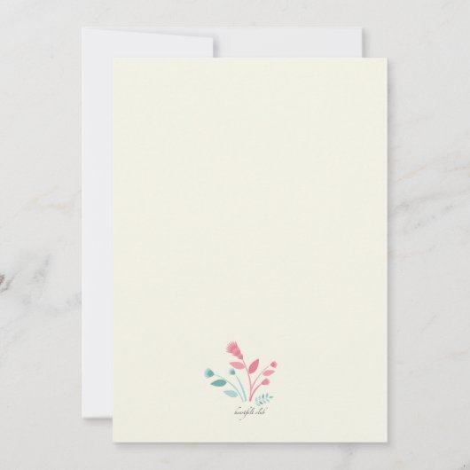 Moederdag Uitnodiging tot groet (Achterkant)