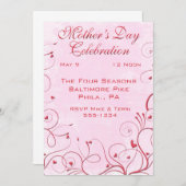 moederdag Uitnodigingen (Voorkant / Achterkant)