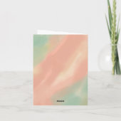 Moederdag vaas met bloemen feestdagen kaart (Achterkant)