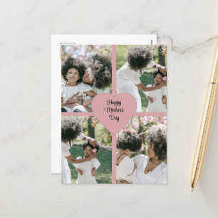 Moederdag Vakantie Briefkaart met Fotocollage
