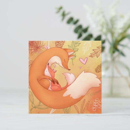 Moederdag Vakantiekaart Feestdagenkaart (Staand voorkant)