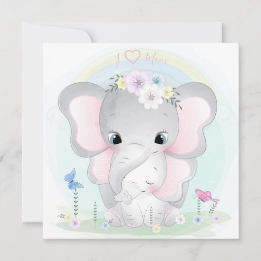 Moederdag Vakantiekaart Feestdagenkaart (Voorkant)