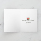 Moederdag Valentijnsdag Wenskaart met Roos Kaart (Binnen)