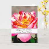 Moederdag Valentijnsdag Wenskaart Roos Kaart (Gele Bloem)